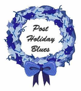 Picture of Post Holiday Blues Machine Embroidery Design