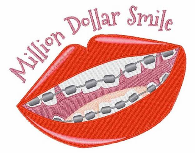 Picture of Million Dollar Smile Machine Embroidery Design