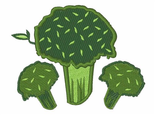 Broccoli Bunch Machine Embroidery Design