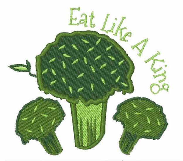 Picture of Eat Broccoli Machine Embroidery Design