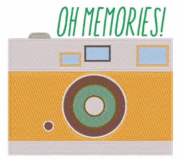 Picture of Memories Camera Machine Embroidery Design