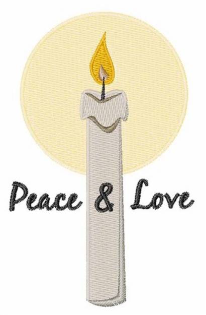 Picture of Peace & Love Machine Embroidery Design