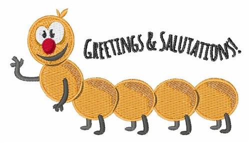 Greetings & Salutations Machine Embroidery Design