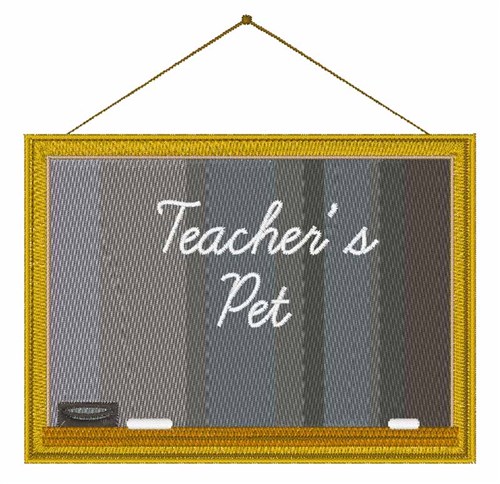 Teachers Pet Machine Embroidery Design