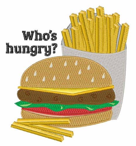 Whos Hungry Machine Embroidery Design