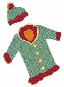 Picture of Winter Coat Machine Embroidery Design