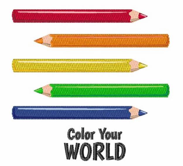 Picture of Color Your World Machine Embroidery Design