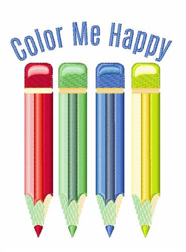 Color Me Happy Machine Embroidery Design