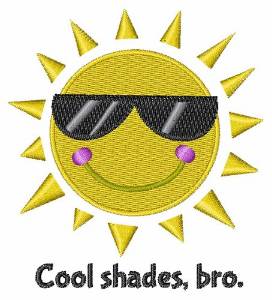 Picture of Cool Shades Bro Machine Embroidery Design