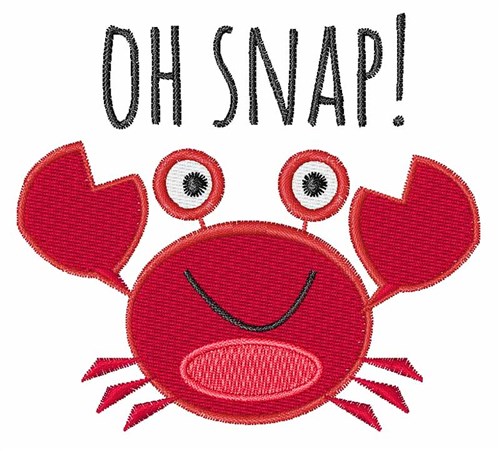 Oh Snap! Machine Embroidery Design