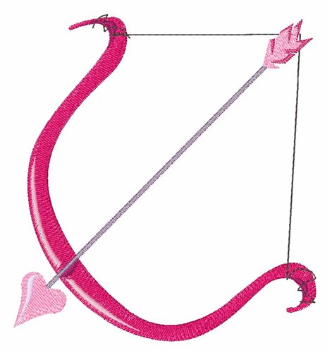 Bow and Arrow Machine Embroidery Design