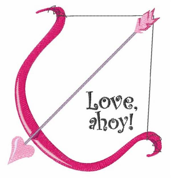 Picture of Love Ahoy Machine Embroidery Design