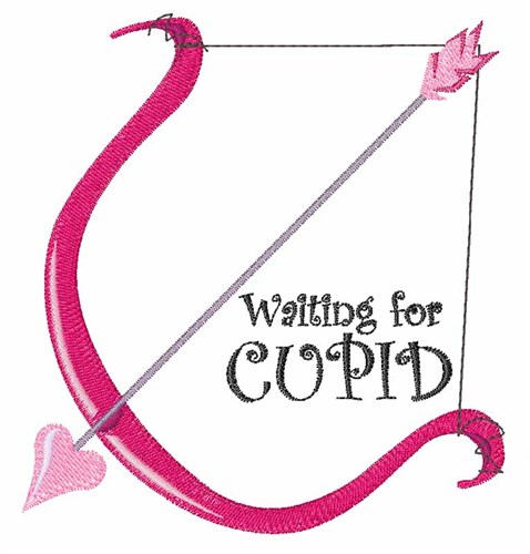 Waiting for Cupid Machine Embroidery Design