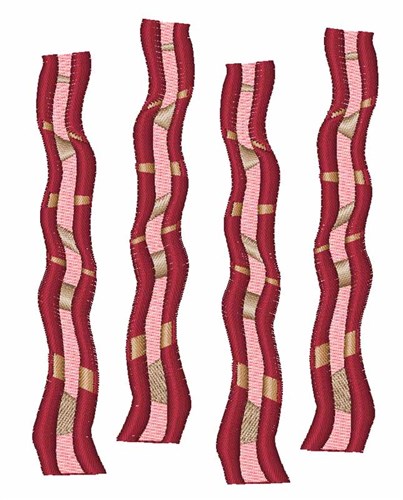 Bacon Slices Machine Embroidery Design
