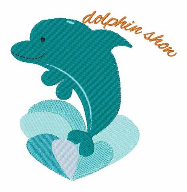 Picture of Dolphin Show Machine Embroidery Design