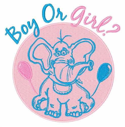 Boy or Girl Machine Embroidery Design