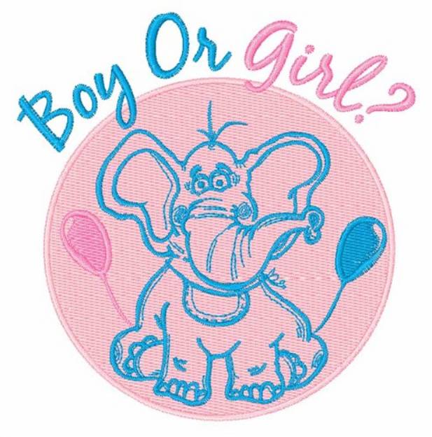Picture of Boy or Girl Machine Embroidery Design
