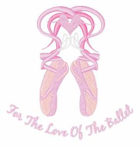 Picture of Love Ballet Machine Embroidery Design
