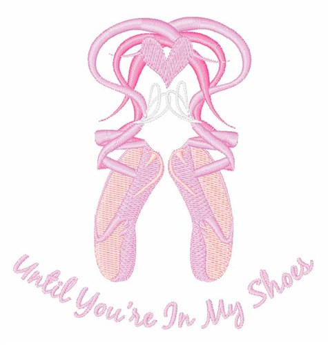 In My Shoes Machine Embroidery Design
