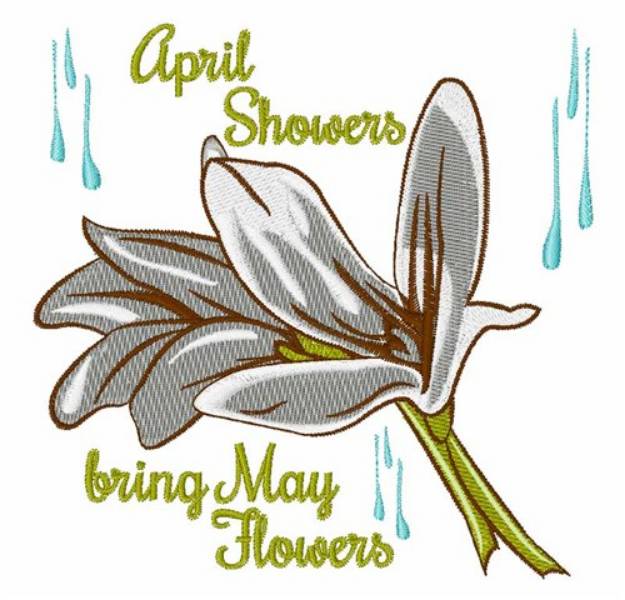 Picture of May Flower Machine Embroidery Design