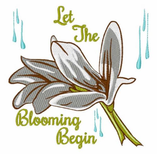 Picture of Blooming Begin Machine Embroidery Design