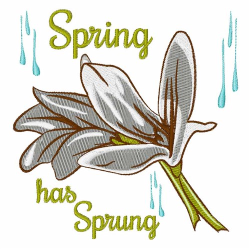 Spring has Sprung Machine Embroidery Design