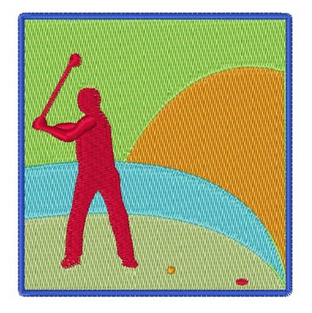 Picture of Golfing Green Machine Embroidery Design