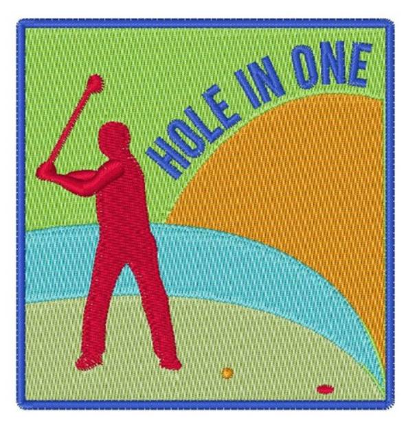 Picture of Hole in One Machine Embroidery Design