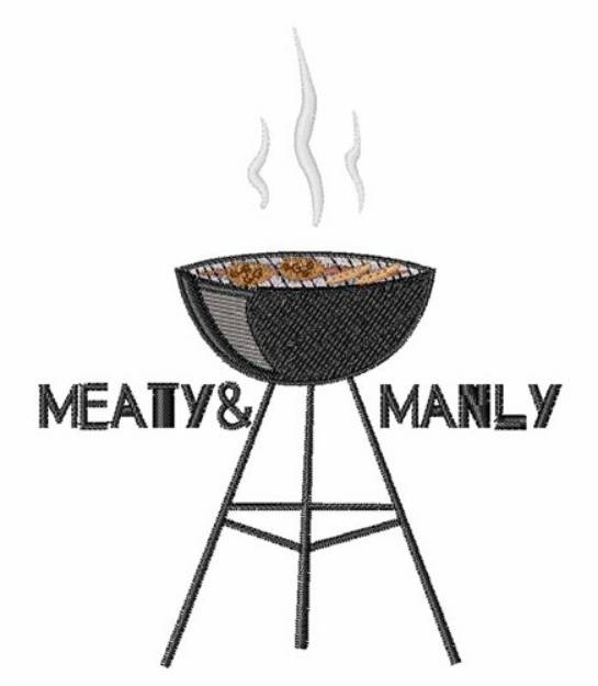 Picture of Meaty & Manly Machine Embroidery Design