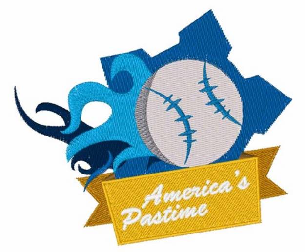 Picture of Americas Pastime Machine Embroidery Design