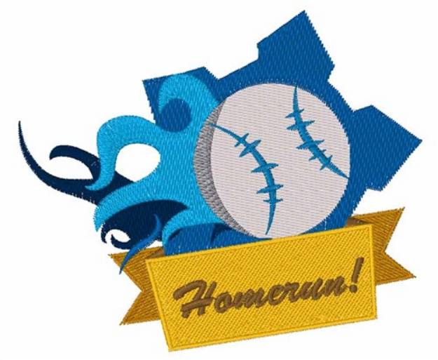 Picture of Baseball Homerun Machine Embroidery Design