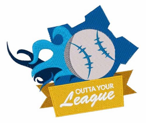 Picture of Outta Your League Machine Embroidery Design
