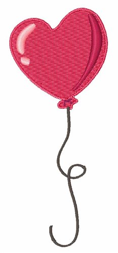 Heart Balloon Machine Embroidery Design