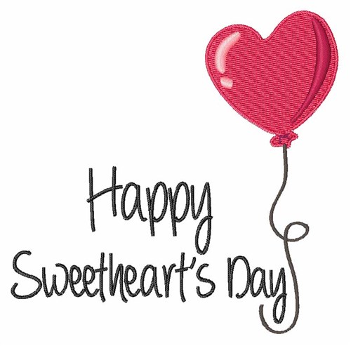Sweethearts Day Machine Embroidery Design
