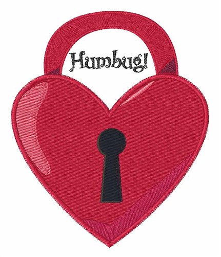 Humbug Heart Machine Embroidery Design
