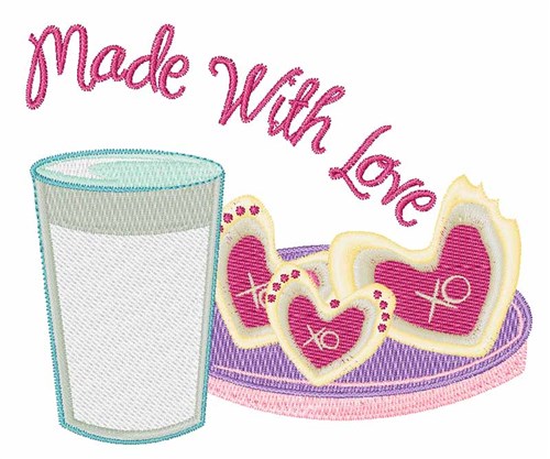 Made with Love Machine Embroidery Design