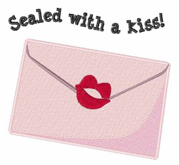 Picture of Sealed with a Kiss Machine Embroidery Design