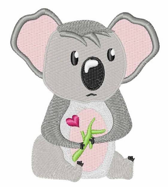 Picture of Koala Valentine Machine Embroidery Design