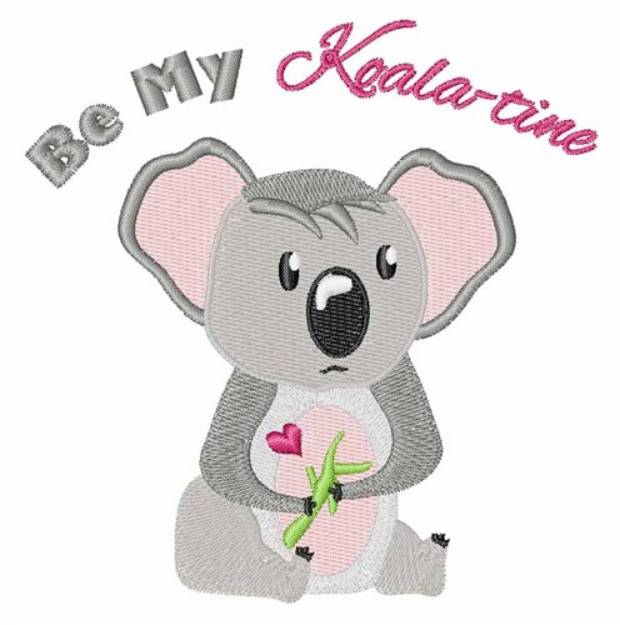 Picture of Koala-tine Machine Embroidery Design