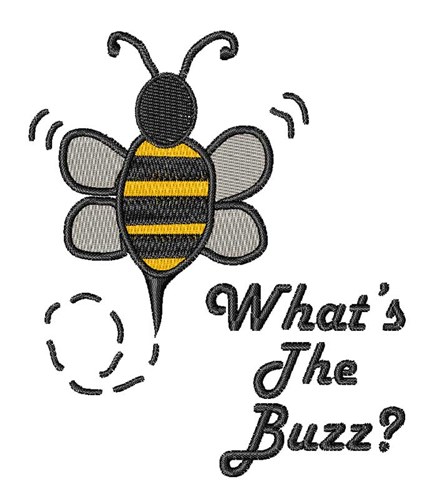 The Buzz Machine Embroidery Design