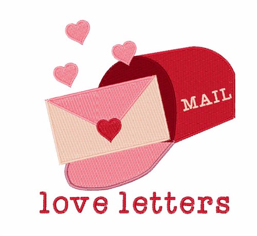 Love Letters Machine Embroidery Design