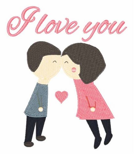 Picture of Love You Kids Machine Embroidery Design