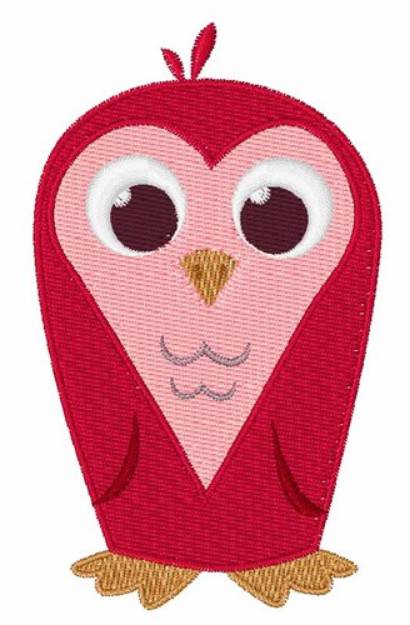 Picture of Heart Owl Machine Embroidery Design