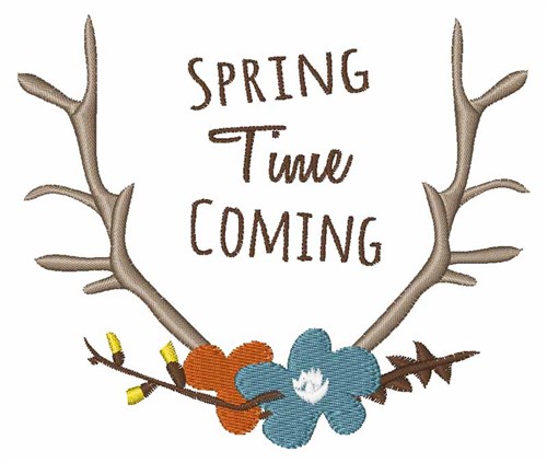 Spring TIme Coming Machine Embroidery Design