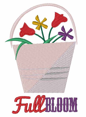 Full Bloom Machine Embroidery Design