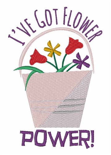 Flower Power Machine Embroidery Design