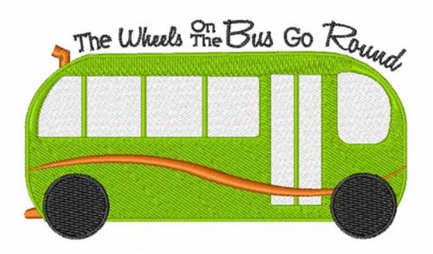 Picture of Wheels On Bus Machine Embroidery Design
