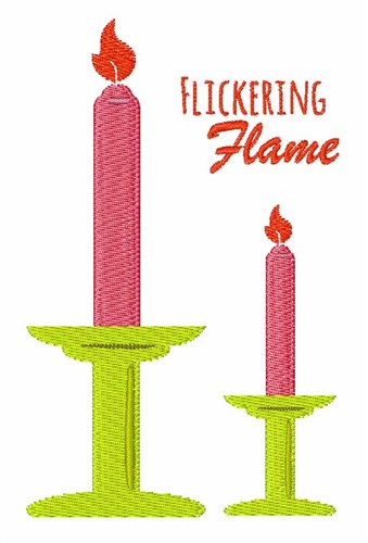 Flickering Flame Machine Embroidery Design