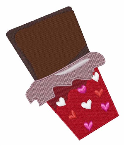 Valentine Chocolate Machine Embroidery Design
