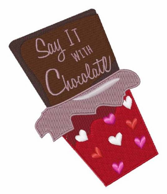 Picture of With Chocolate Machine Embroidery Design